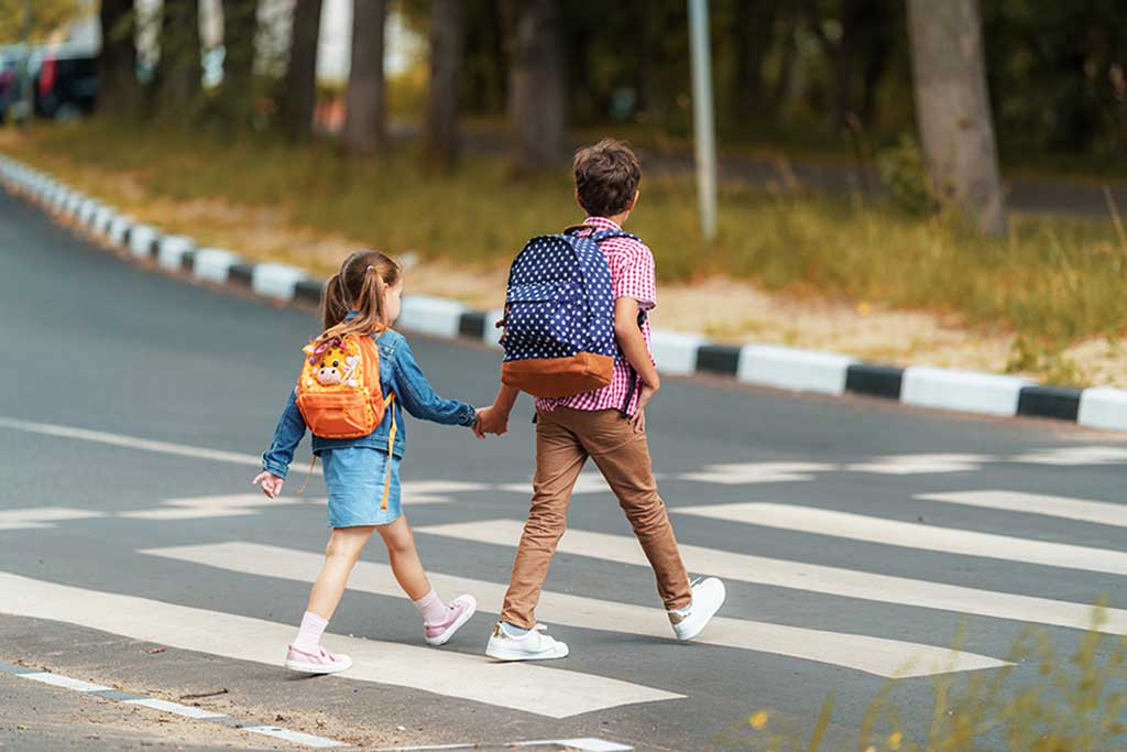 Share the road with pedestrians